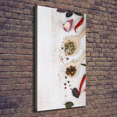 Foto auf leinwand vertikales Gemüse und Gewürze