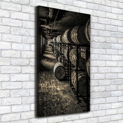 Foto leinwand vertikales Bourbonfässer