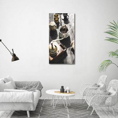 Wandbild vertikales Kaffeemühle