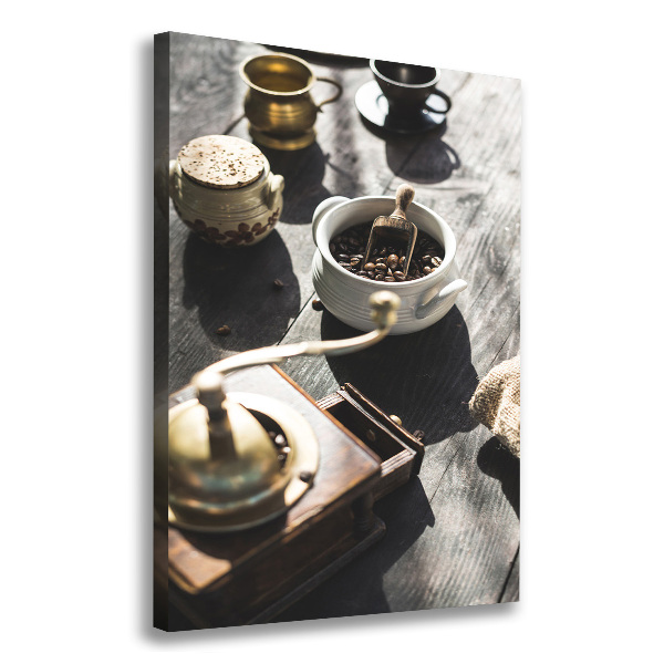 Wandbild vertikales Kaffeemühle