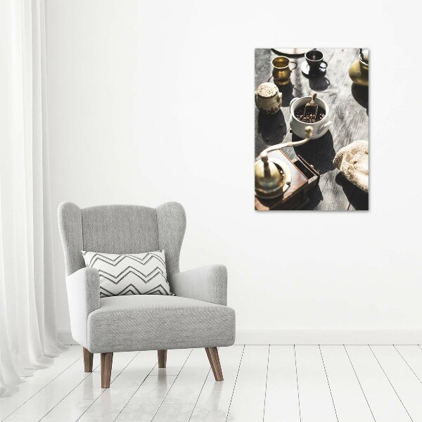 Wandbild vertikales Kaffeemühle