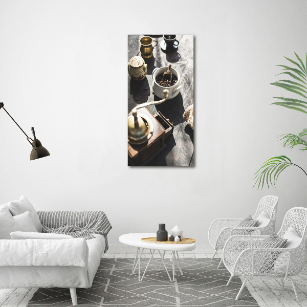 Wandbild vertikales Kaffeemühle