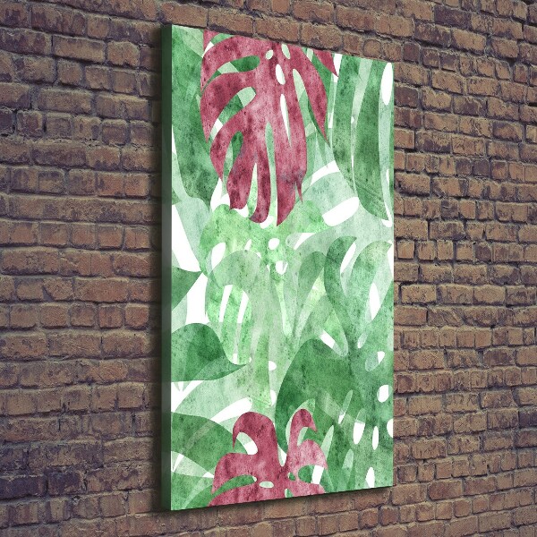 Wandbild vertikales Monstera