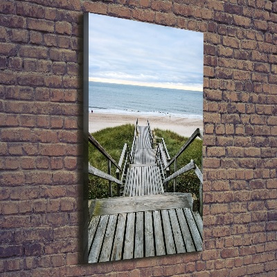 Foto leinwand vertikales Weg zum Strand