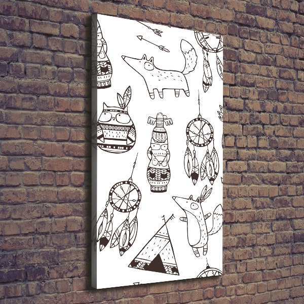 Wandbild vertikales Indischer Hintergrund