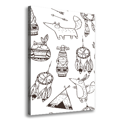 Wandbild vertikales Indischer Hintergrund