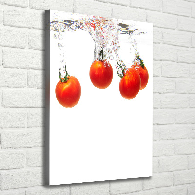 Foto auf leinwand vertikales Tomaten unter Wasser
