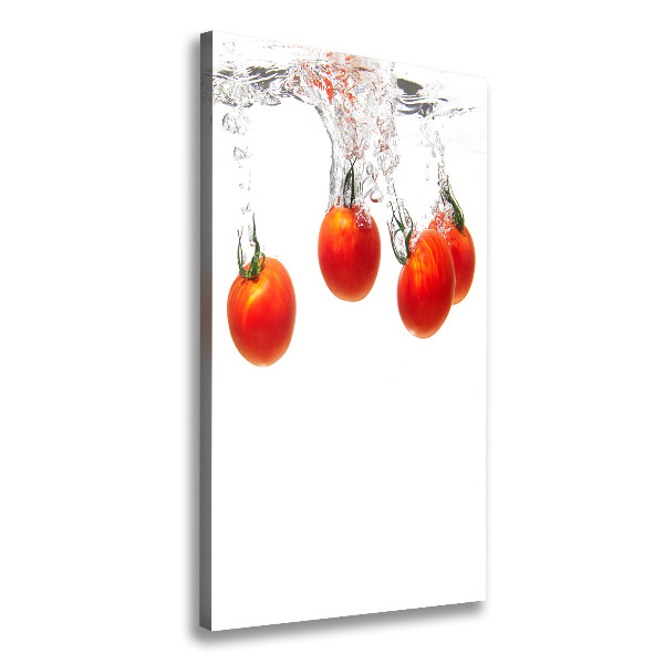 Foto auf leinwand vertikales Tomaten unter Wasser
