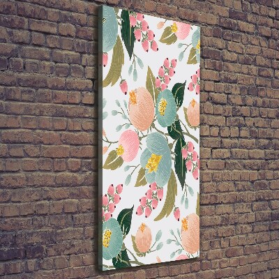 Foto auf leinwand vertikales Frühlingsblumen