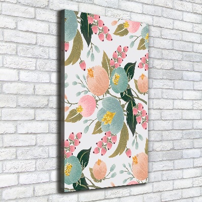 Foto auf leinwand vertikales Frühlingsblumen