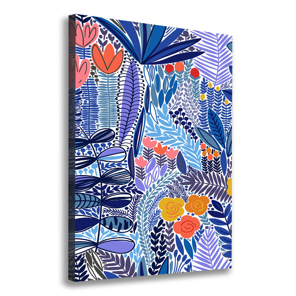 Wandbild vertikales Tropische Blumen