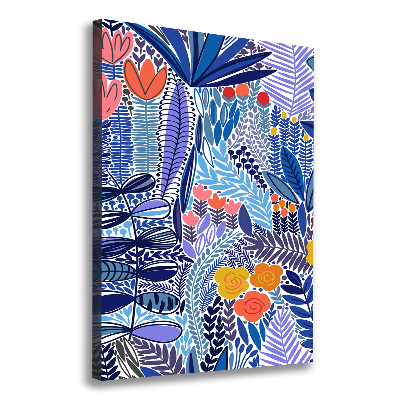 Wandbild vertikales Tropische Blumen