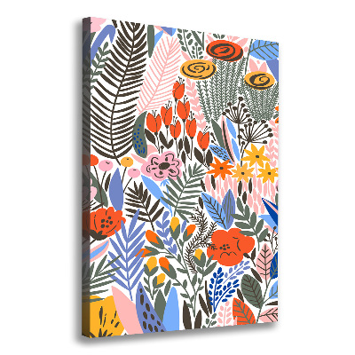 Foto auf leinwand vertikales Tropische Blumen