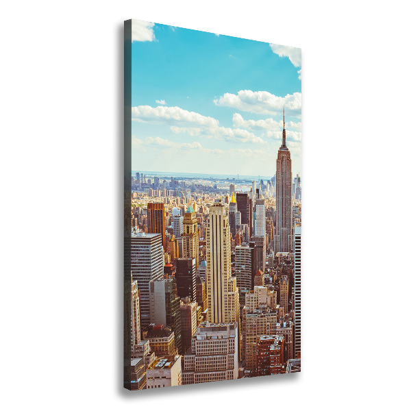 Foto leinwand vertikales New York aus der Vogelperspektive