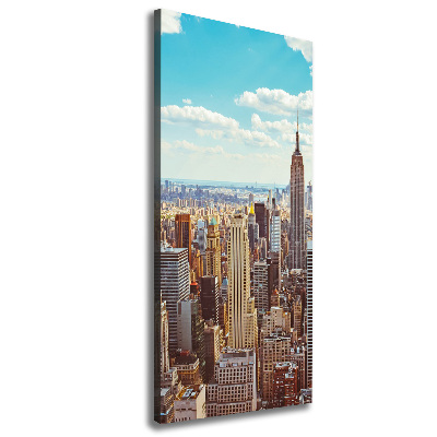 Foto leinwand vertikales New York aus der Vogelperspektive