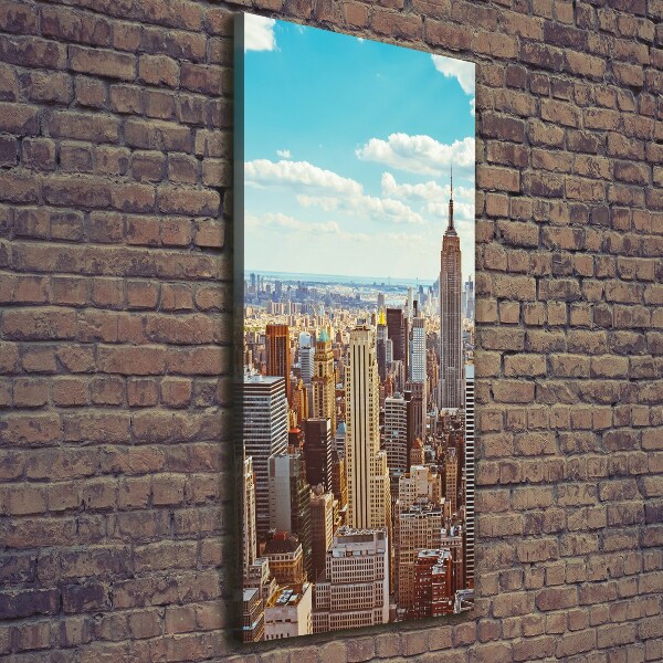Foto leinwand vertikales New York aus der Vogelperspektive
