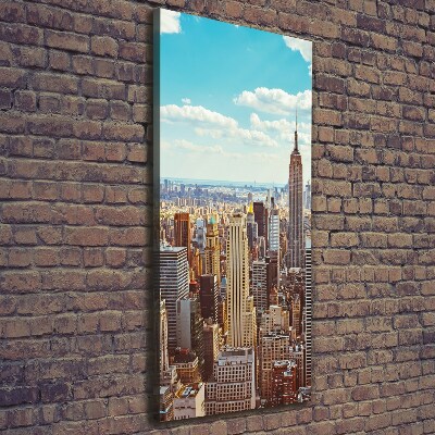 Foto leinwand vertikales New York aus der Vogelperspektive