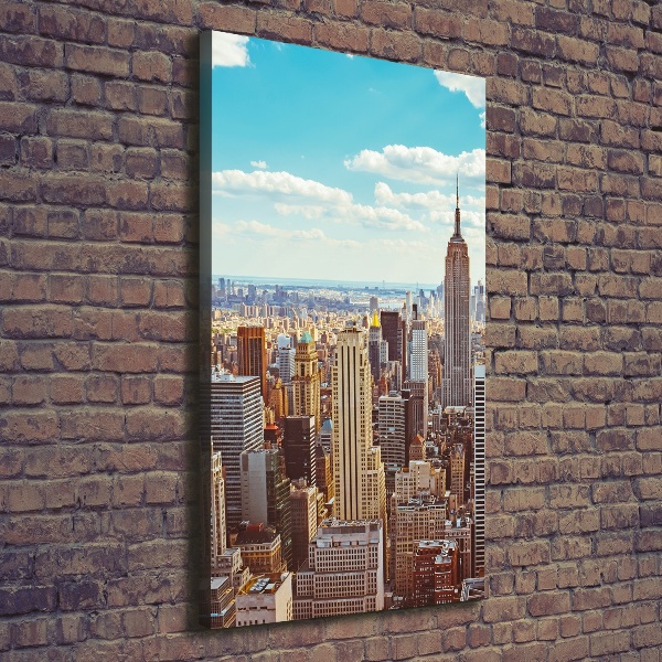 Foto leinwand vertikales New York aus der Vogelperspektive