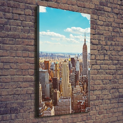 Foto leinwand vertikales New York aus der Vogelperspektive