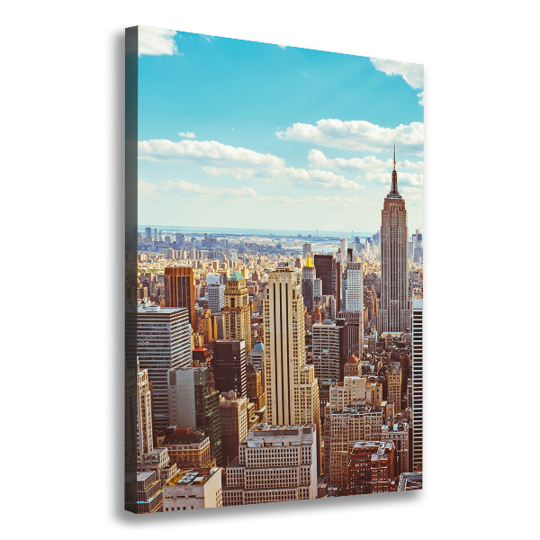 Foto leinwand vertikales New York aus der Vogelperspektive