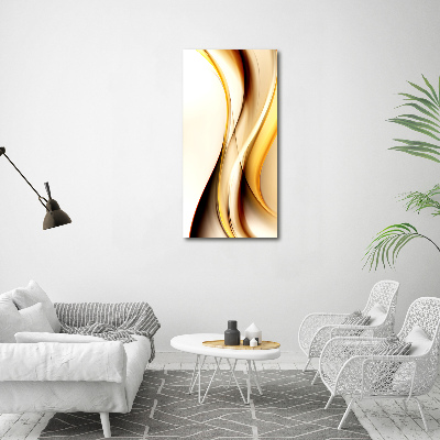 Wandbild vertikales Abstrakte Welle