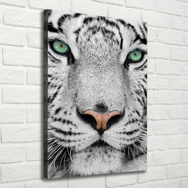 Wandbild vertikales Weißer Tiger