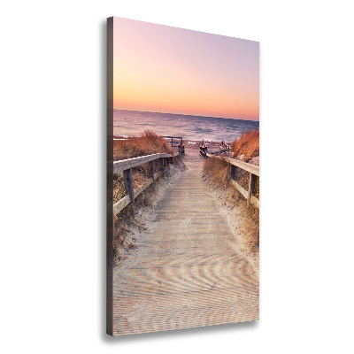 Foto auf leinwand vertikales Weg zum Strand