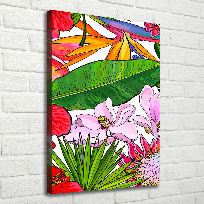 Foto leinwand vertikales Hawaiianisches Muster