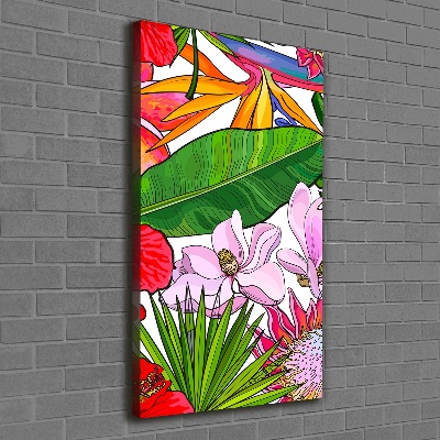 Foto leinwand vertikales Hawaiianisches Muster