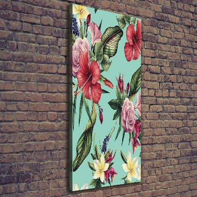 Wandbild vertikales Hawaiianisches Muster