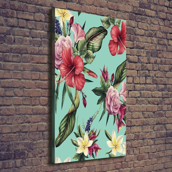 Wandbild vertikales Hawaiianisches Muster