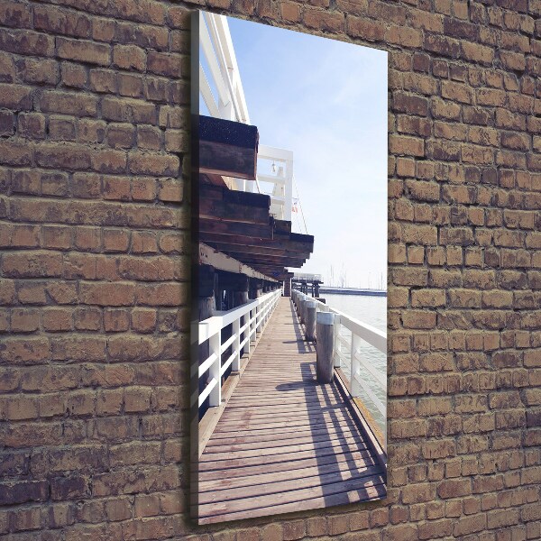 Wandbild vertikales Pier in Sopot