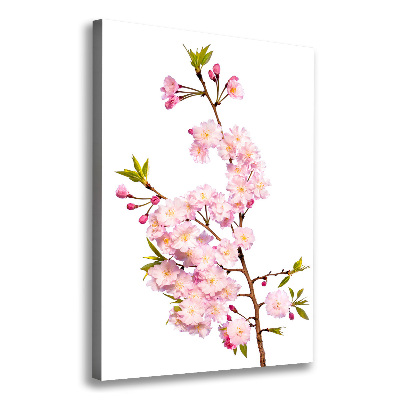 Foto leinwand vertikales Kirschblüten