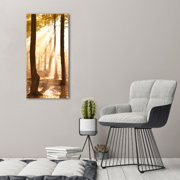 Foto leinwand vertikales Wald im Herbst