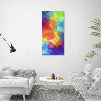 Foto leinwand vertikales Abstrakte Dreiecke