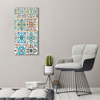 Wandbild vertikales Keramikfliesen