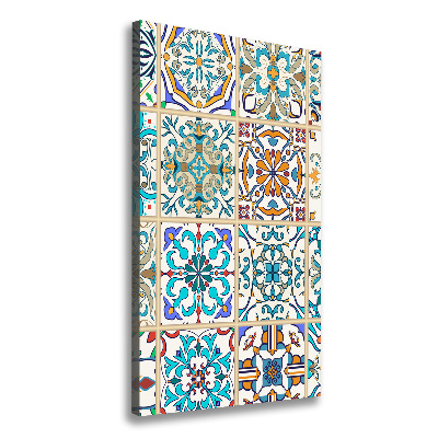 Wandbild vertikales Keramikfliesen