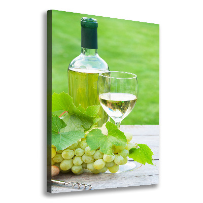 Wandbild vertikales Trauben und Wein