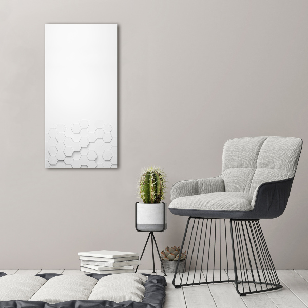 Wandbild vertikales Sechsecke Hintergrund