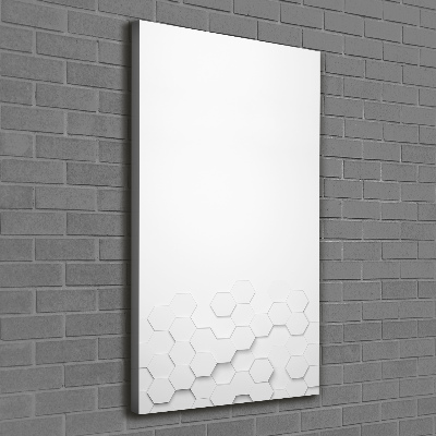 Wandbild vertikales Sechsecke Hintergrund