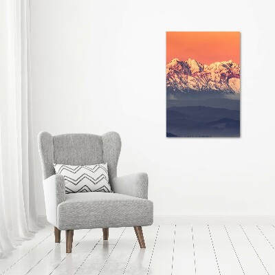 Foto leinwand vertikales Panorama der Tatra-Berge