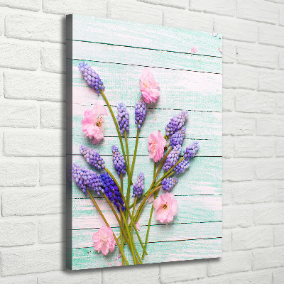 Foto auf leinwand vertikales Traubenhyazinthe