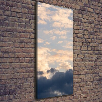 Wandbild vertikales Wolken am Himmel