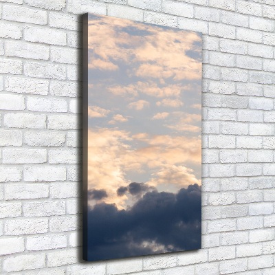 Wandbild vertikales Wolken am Himmel