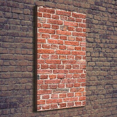 Foto leinwand vertikales Ziegelmauer