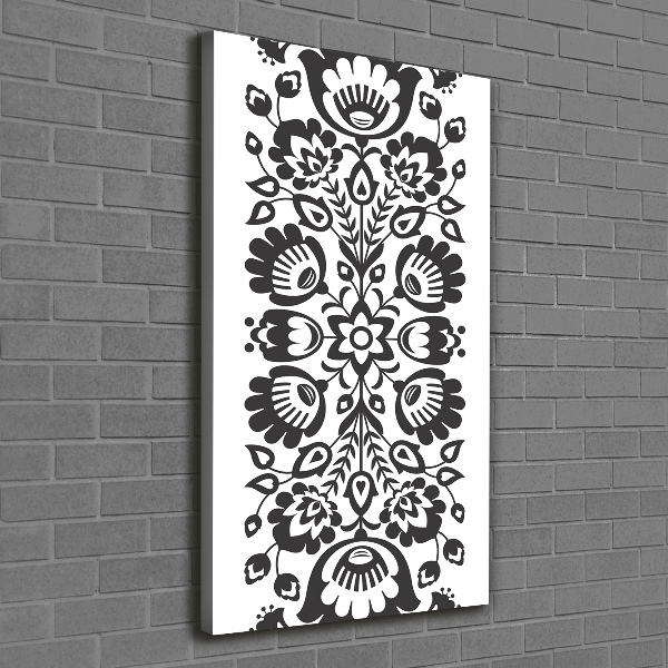 Foto auf leinwand vertikales Volksmuster