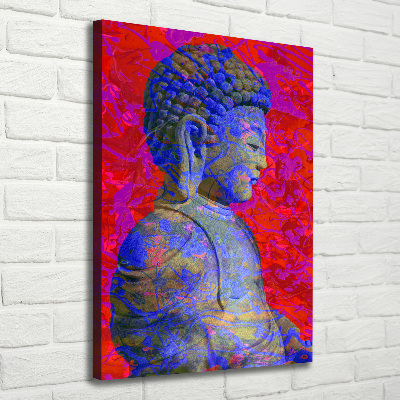 Wandbild vertikales Abstrakter Buddha