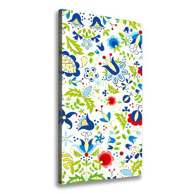 Foto leinwand vertikales Ethnisches Muster