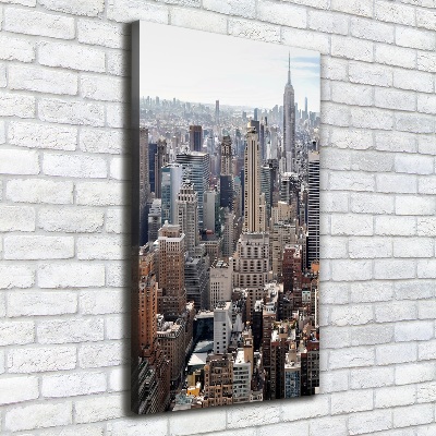 Wandbild vertikales New York