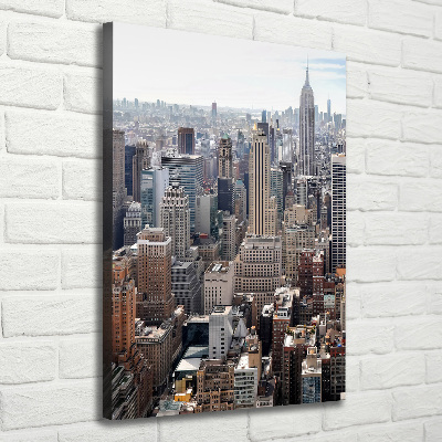 Wandbild vertikales New York